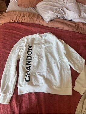 Unisex Cream Logo Crewneck Sweater